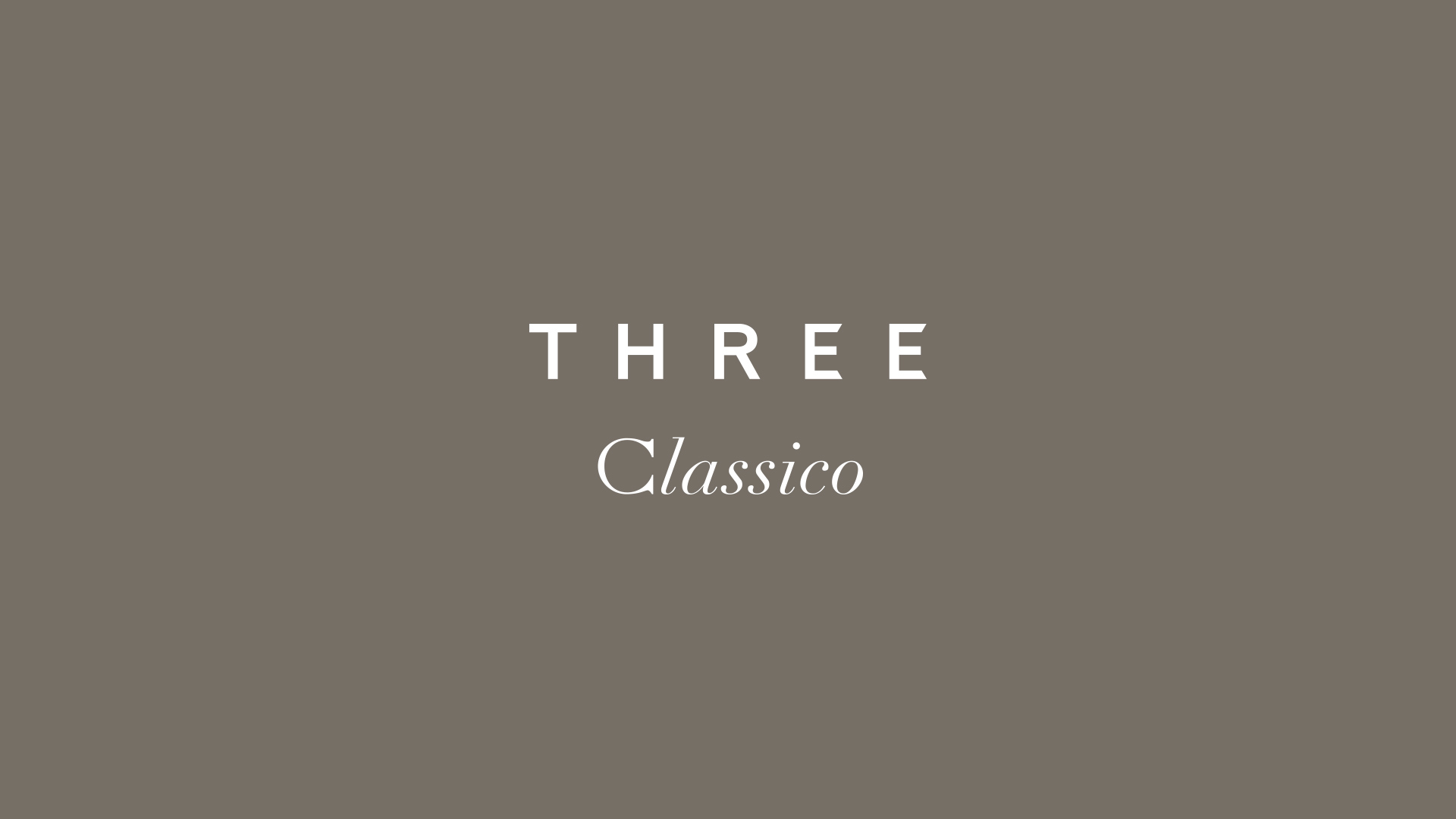 【お知らせ】THREE × Classico コラボレーション始動